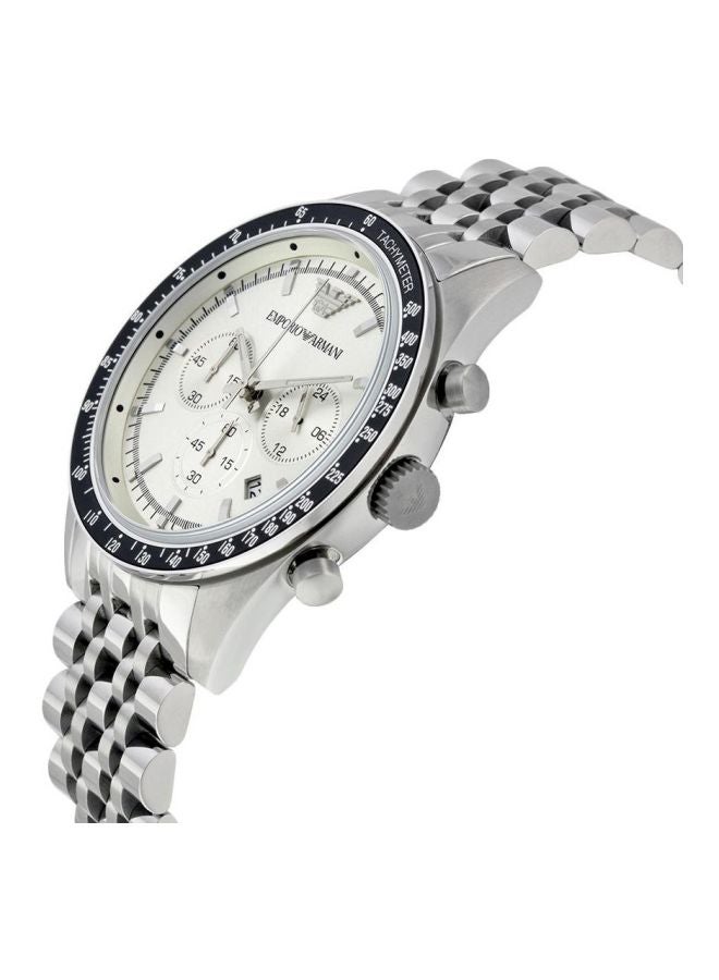 EMPORIO ARMANI Men Water Resistant Analog Watch Ar6073 - 46 mm - Silver - Image 3